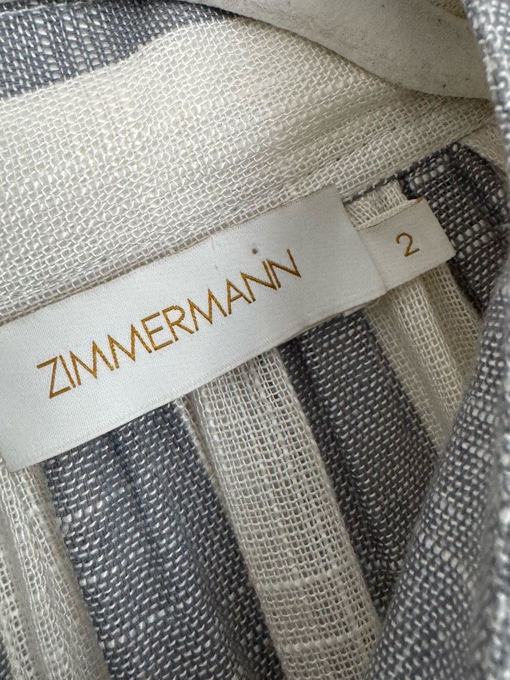 NEW ZIMMERMANN
Matchmaker Swing Stripe Tie Neck Button-Up Shirt - Picture 12 of 17